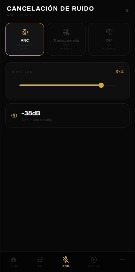 Cancelación de ruido ANC