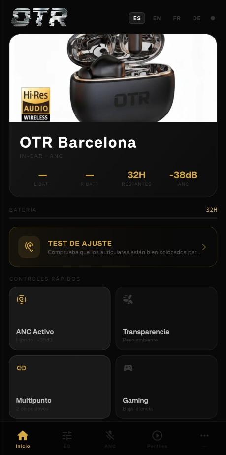 Pantalla principal OTR